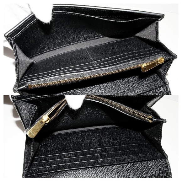 Salvatore Ferragamo Calf Gancini Long Wallet 22D706 Black - Picture 2 of 9